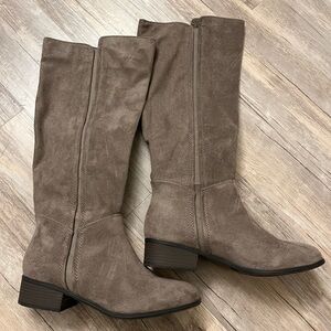Target Taupe Heeled Boots
